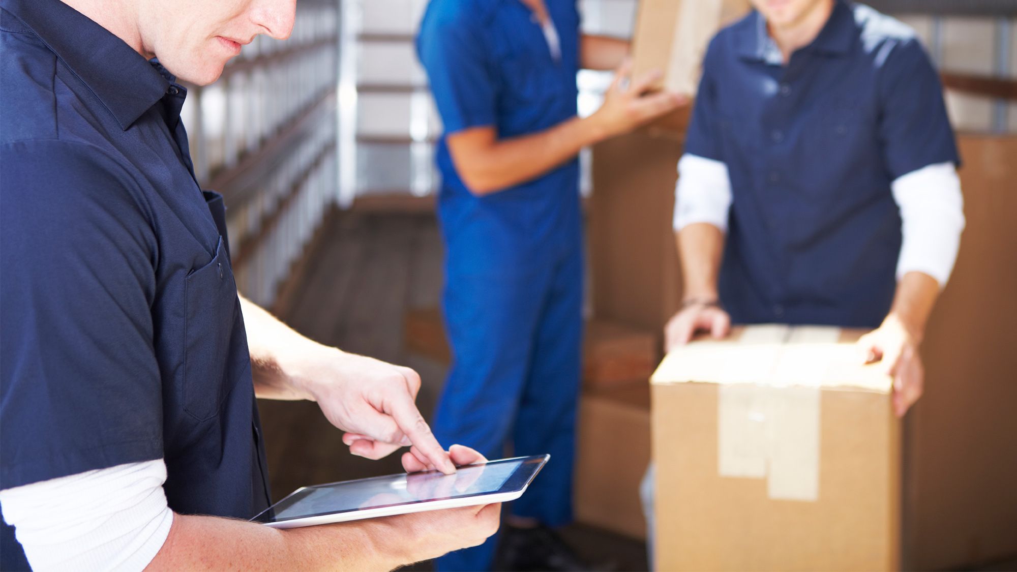 Cargo Hub movers loading furniture in Dubai