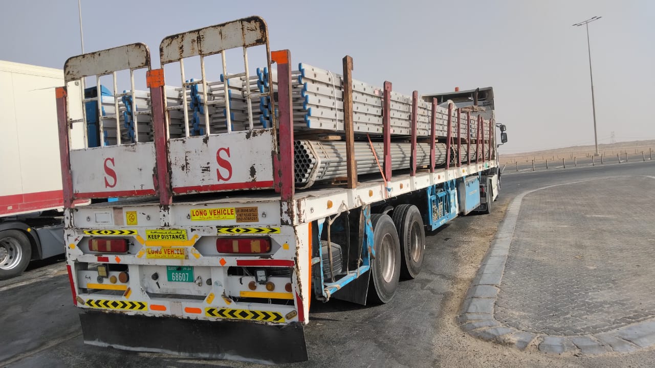 10 ton truck loaded for a commercial move in Dubai